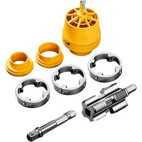 Outil à Fileter Maintenance Plomberie Industrielle Ensemble Portable de Précision pour Réparation Tuyauterie (1/5)