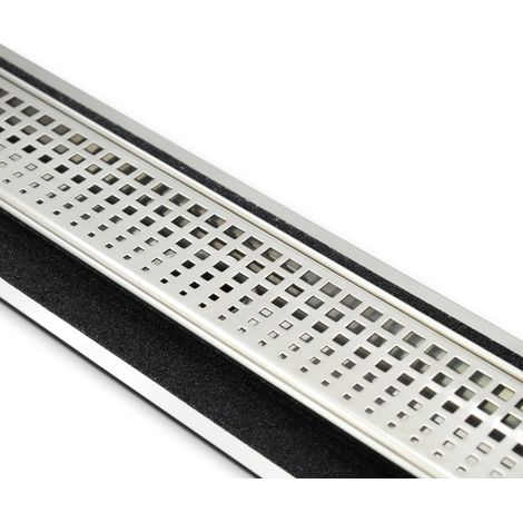 gouttière inox style linea luxury - square 2 gouttière luxury ret. l1085 mm square 2 full inox engraving square 2