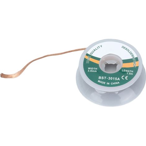 Entlötlitze, Entlöt-Sauglitze, nicht sauber und mit geringem Rückstand, für präzise elektronische Bauteile (3 mm (3015A)).