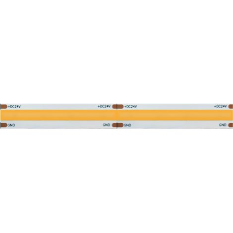 Bande Led Cob Ip65 Monochrome 5M 15W/Mt 24V 3000K