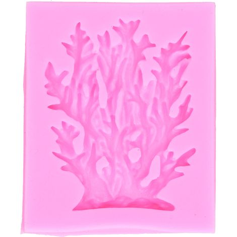 Moule en silicone corail pour fondant, chocolat et décoration de gâteaux DIY - Rose (1/5)