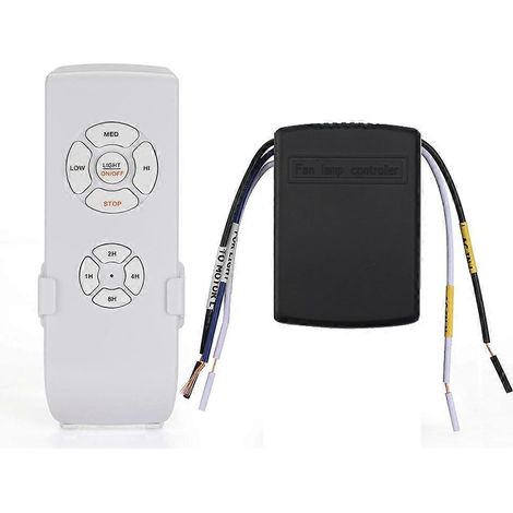 Kit de télécommande pour ventilateur de plafond, petit format, universel 3 en 1, contrôle sans fil de la vitesse, de la lumière et de la minuterie, AC220V (AC175V-265V) (1/5)
