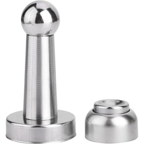 Butoir de porte magnétique robuste en acier inoxydable, puissant bloque-porte pour chambre, fixation solide sans perçage (1/5)
