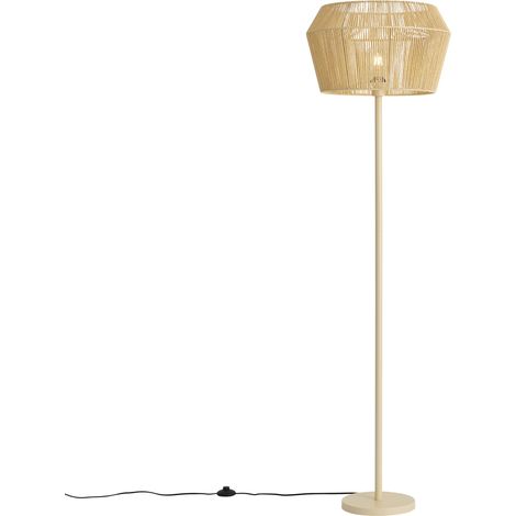 QAZQA Floor Lamp Beige with Paper Rope Shade 50/50/30 - Simplo (1/5)