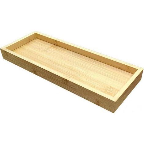 Plateau en bambou, dimensions : 29,5 x 10,8 x 2,8 cm () (1/4)