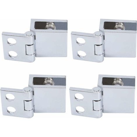 Pince à charnière en verre, pince à charnière de porte en verre, installation facile, support en verre robuste, support en verre pour meubles, charnière de porte en verre, pinces à verre pour Po