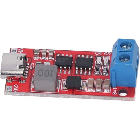 Module Boost Lithium avec Interface USB Type C, PCB Élévateur de Tension DC 3-6V vers 5V 2A, Protection Intégrée pour Chargeur (1/5)