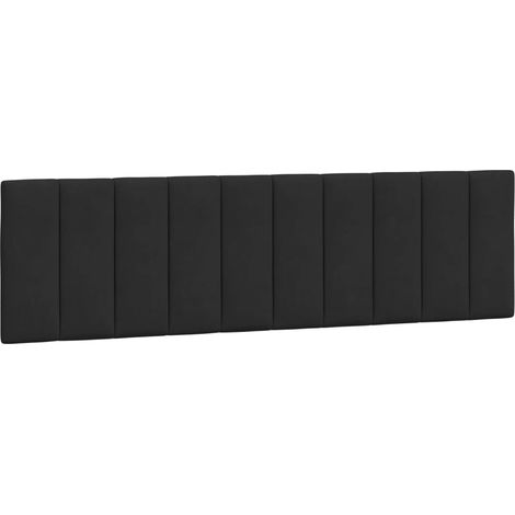 vidaXL Cuscino Testiera Hanko Nero 180 cm in Velluto