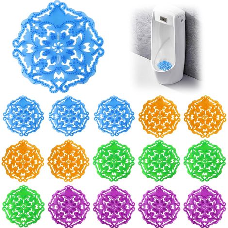 Scented Urinal Grid 16 Pieces, Anti-Smell Anti-Splash Urinal Sieve (1/5)