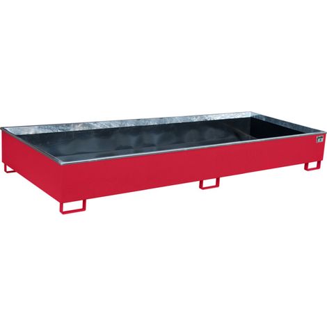 Bauer Südlohn Bac de rangement avec insert PE RW 3300-3 PE, laqué, rouge feu
