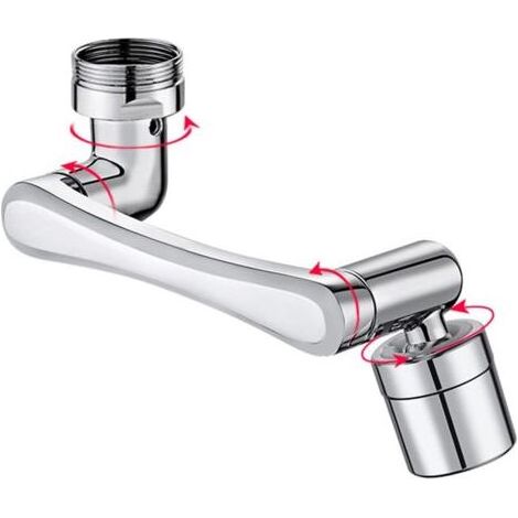 robinet universel 1440°, 1440° fixation de robinet, Mousseur Robinet Rotatif, Aérateurs à Economiseur D'eau, Aérateur Robinet Rotatif à 1440° pour Robinets de Cuisine et Salle de Bain (1/5)