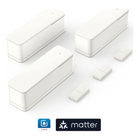 Bosch Smart Home Tür-Fenster- kontakt II [+M], 3 Stück, weiß (1/4)