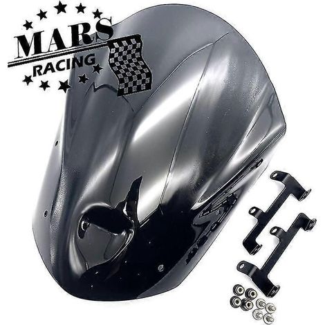 Déflecteur de vent pour pare-brise de moto sport-touring MT-09 (compatible Yamaha 2013-2016) - Noir (1/5)