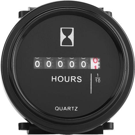 GARRYFIZH Compteur horaire mécanique rond DC 8-80V, minuterie, pour moteur de voiture, camion, bateau