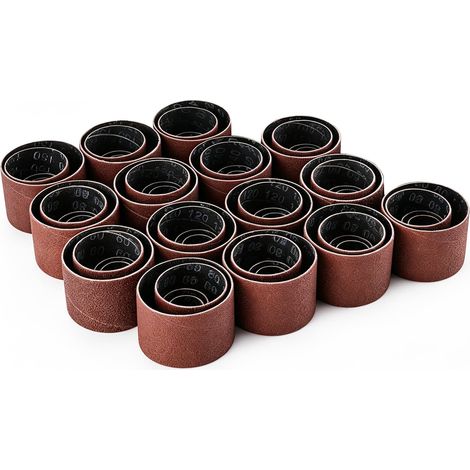 75PC Manchon Abrasif Ponçage, 60 80 120 150 240 Grain pour Tambour (1/5)