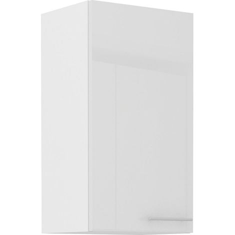 Küche Hängeschrank 40 Lara Weiß Hochglanz Küchenzeile Küchenblock (1/4)