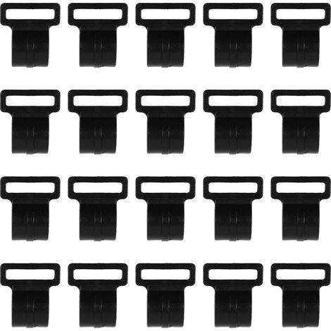 20 Pcs Accessoires De Poteau De Tente Clips De Bâche Tente pour Le Camping Clips De Bricolage s De Bâche s De Camping en Plastique (1/4)