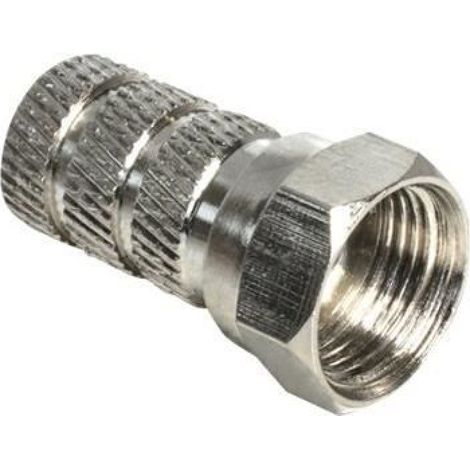 Connecteur De Fils - Type F - Métal - Argent - 1 Pièce