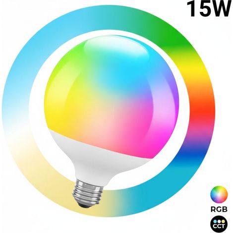Lampadina LED Smart E27 - 15W - RGB + CCT - WiFi - App TUYA (1/5)