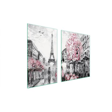 Assiette en verre et planche à découper 100x52 Paris (1/5)