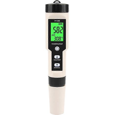 Appareil de mesure multiparamètre numérique, modèle YY-400, 4 en 1, pH/ORP/H2, pour aquariums et piscines, destiné au contrôle régulier de l'acidité.-AquaForge (1/5)