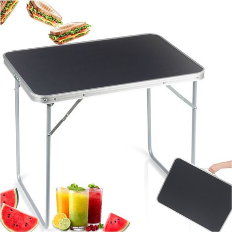 Tavolo da campeggio pieghevole, tavolo da giardino allungabile, 70x50x60 cm (1/5)