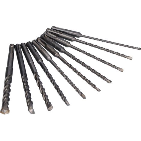 Hartmetall-Betonbohrer-Set 4–14 mm, 160 mm, Bohrer-Set für Schlagbohrmaschinen, Mauerwerksbohrungen, Profiqualität (1/5)