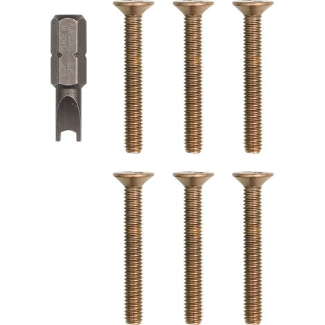VIMAR - Kit R124 : 6 vis + clé Pixel Up Champagne