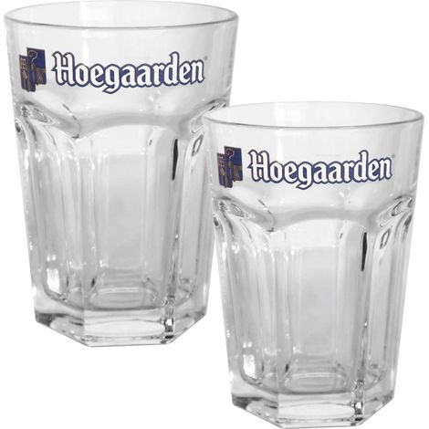Hoegaarden - Lot de 2 verres demi-pinte 250 ml - CE - Officiels