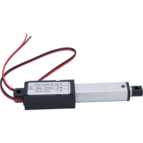 Vérin électrique linéaire compact pour canapé relax et robot, course 40 mm, poussée 20 N, vitesse 30 mm/s (1/5)