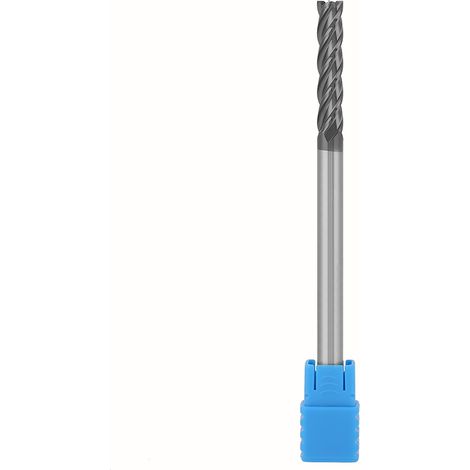 HRC45 4-schneidiger Hartmetall-Schaftfräser für CNC-Fräsen, 6 mm Durchmesser x 100 mm Länge (1 Stück)