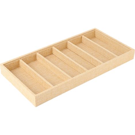 Plateau de présentation pour lunettes de soleil et bijoux à 6 compartiments (1/5)