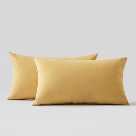 MINKUROW Fodera per Cuscino 30x50 Giallo Decorativo Divano Soggiorno Cuscini Decorativi per la casa Camera dei Bambini Ufficio Poltrona Letto Sedia Giardino Deco Estetica Scandinavo Durevole (1/5)