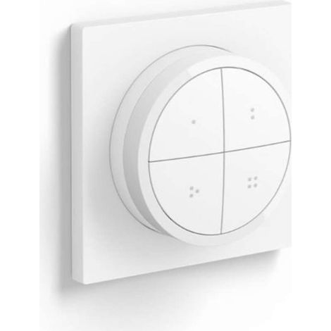 Philips Hue - Smarter Lichtschalter, mit Dimmer, drehbar, weiß 929003500101 (1/5)