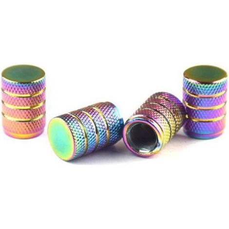 Bouchons de Tige Valve - Aluminium - Colorés - Étanchéité - Installation Facile - Universel (1/3)