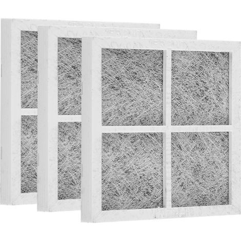 Filtre à air pour réfrigérateur LG LT120F – 3 pièces, charbon actif, 80 x 80 x 8 mm (1/4)