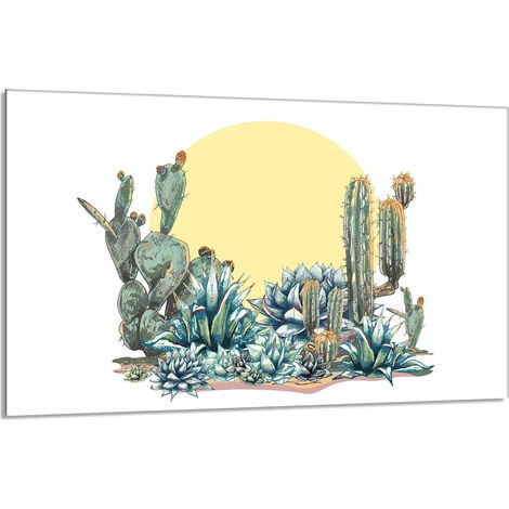 Protector de cristal para estufa 80x52 Cactus (1/5)