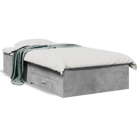 Maison Exclusive - Giroletto Cassetti Grigio Cemento 100x200 cm Legno Multistrato