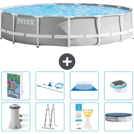 Prism Frame Pool Rund - 457x107 cm - 9-teilig S595