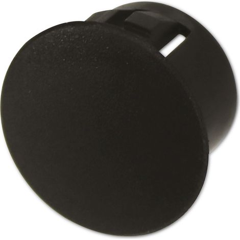 Cache-trou KSS Polyamide 6.6, noir, pour trou 12,7, diamètre du cache 16,5, 1 pièce (1/2)