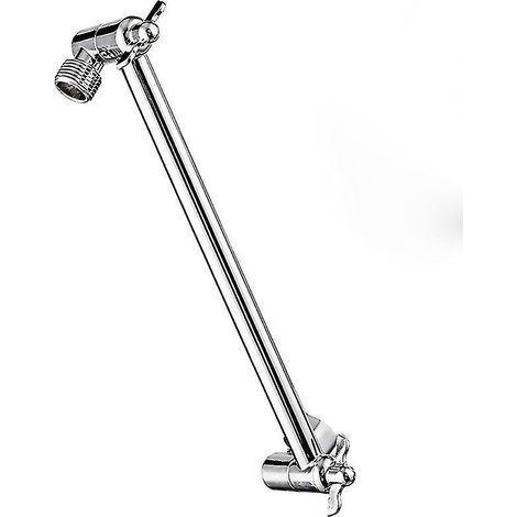11 Inch Adjustable Shower Arm Universal Connection Solid Brass Shower Adjustable Angle Anti-leak Shower Extension Arm (1/5)