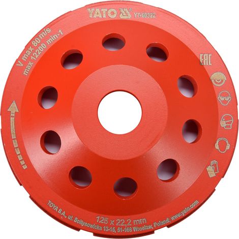 Diamantschleifscheibe 125 mm YT-60322 yato (1/3)