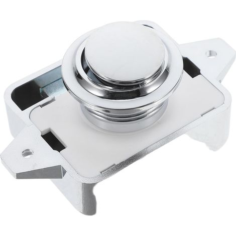 Poignée de verrouillage pour camping-car, loquet, accessoires de verrouillage pour armoire, poignées en alliage de zinc argenté ABS, légères et flexibles, pour tiroir ou bateau (1/5)