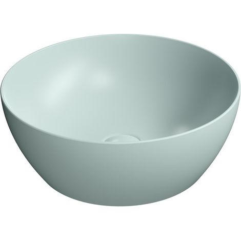 Vasque à poser PURA en céramique Ø 42cm, ghiaccio mat (1/2)