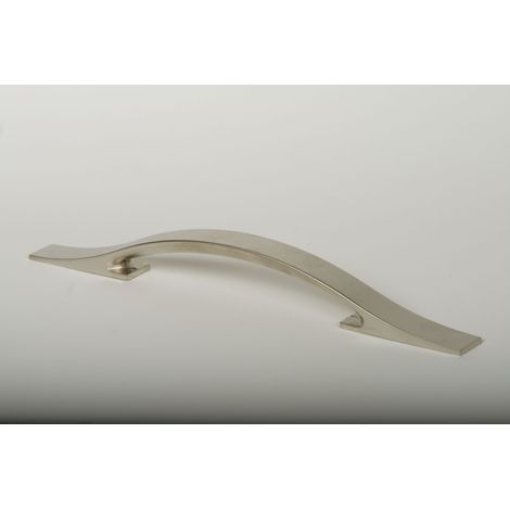 Asa de zamak con acabado níquel bisú, dimensiones:256x18x30mm y entrepuntos:160mm - (1/5)