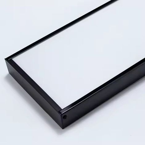 Silamp – Kit en saillie noir pour panneau LED 120x30 cm – Fixation en surface sans encastrement – Vis et chevilles incluses – Design moderne