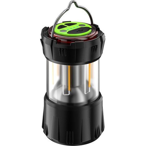 Lampe Camping, Lanterne Camping à LED Rechargeable par USB, Projecteur Recherche à Piles, 9 Modes D'éclairage IP67 Aimant Lampe Camping pour Les Urgences, La Randonnée, Les Pannes de Courant (1/5)