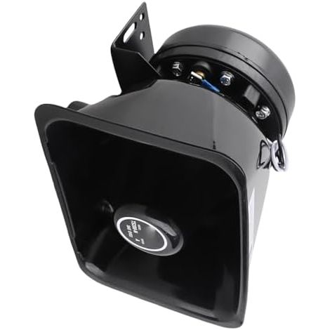 Haut-parleur de Sirène 200W, Klaxon 12V 200W Universel Avertissement de Voiture Alarme Klaxon Haut-parleur Fonctionne avec Système D'alarme (1/5)