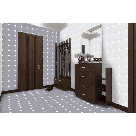 Aelle - Carrelage sol / mur octogonal uni noir mate 20x20 cm OCTAGON GRIS MATE - Vendu par boîte de 1 m² (1/3)