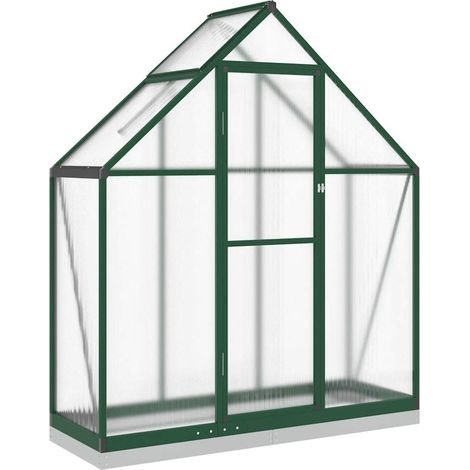 Serre avec cadre de base vert 169x58x202 cm aluminium CFW502591 (1/5)